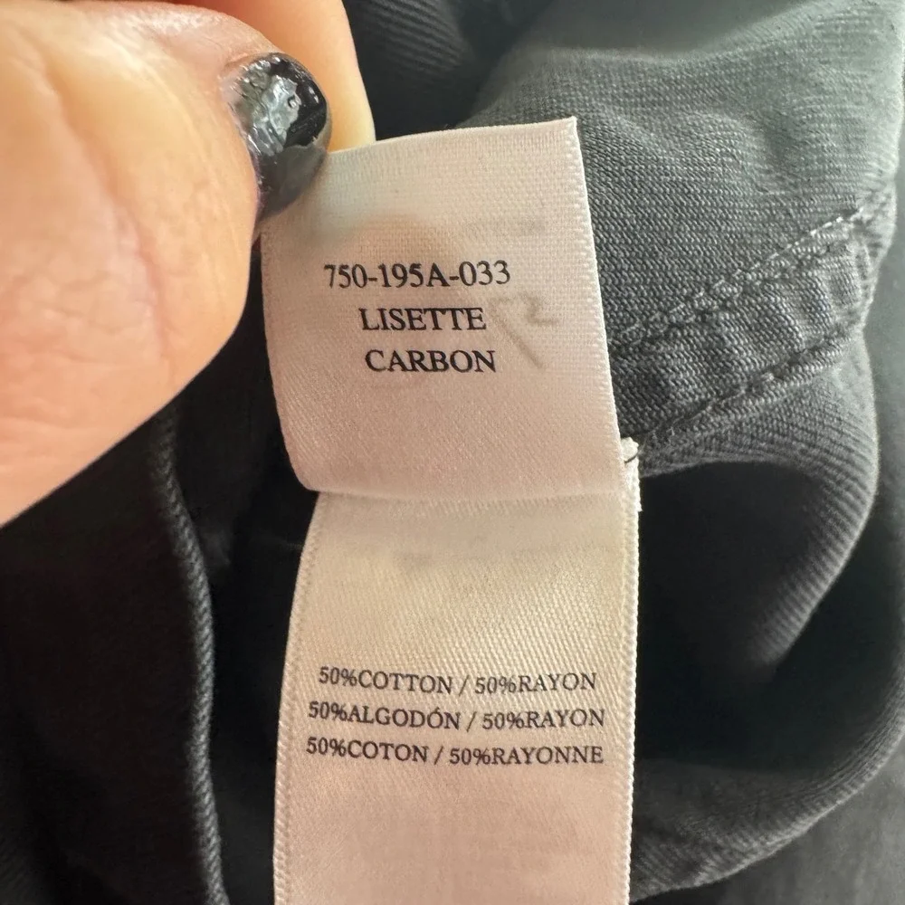 Rails‎ Lisette Carbon Black Button Down Puff Sleeve Mini Dress Denim Preppy  XS - Picture 8 of 8